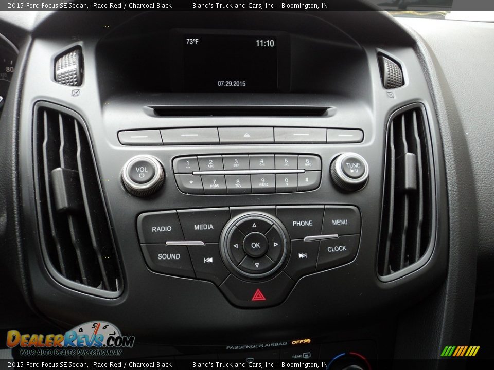 2015 Ford Focus SE Sedan Race Red / Charcoal Black Photo #19
