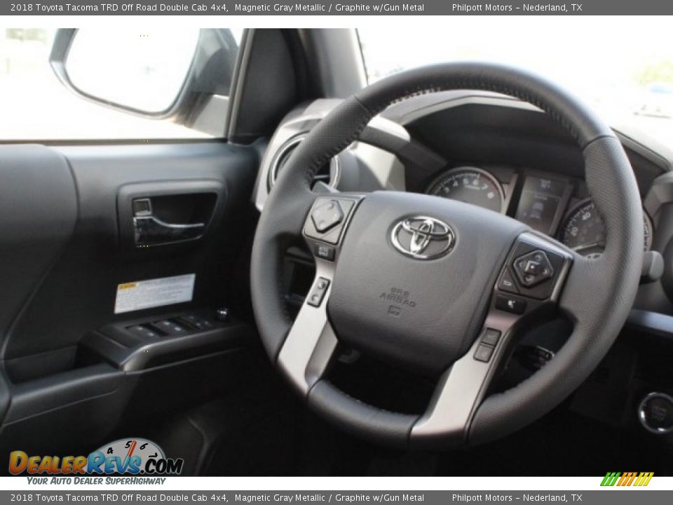 2018 Toyota Tacoma TRD Off Road Double Cab 4x4 Magnetic Gray Metallic / Graphite w/Gun Metal Photo #26