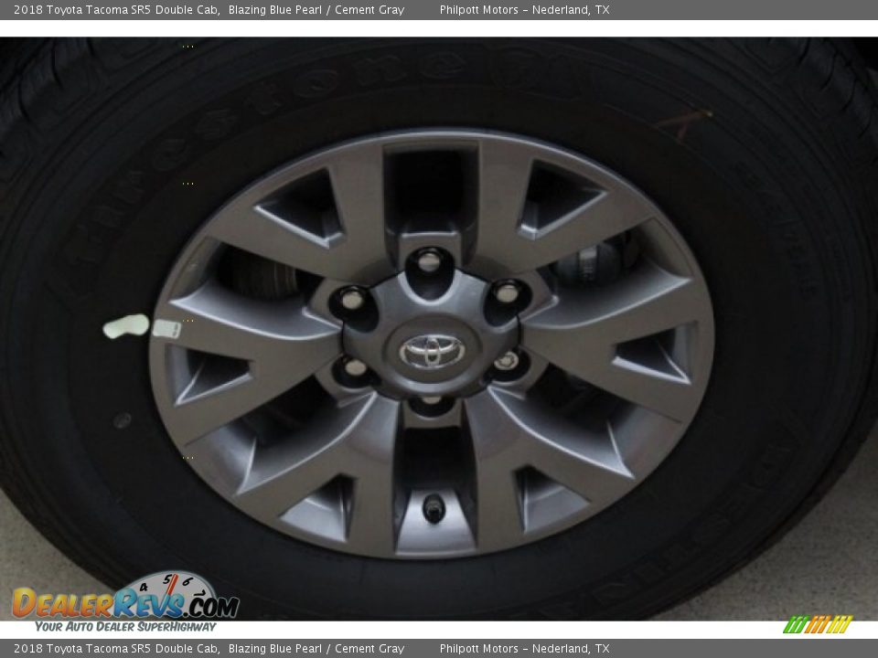 2018 Toyota Tacoma SR5 Double Cab Blazing Blue Pearl / Cement Gray Photo #4