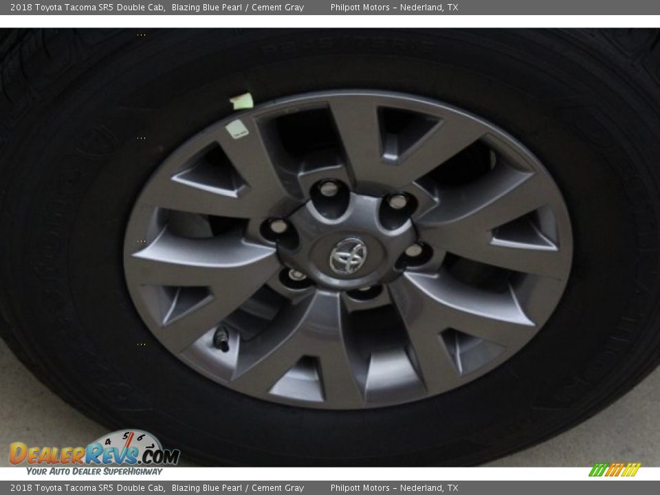 2018 Toyota Tacoma SR5 Double Cab Blazing Blue Pearl / Cement Gray Photo #5