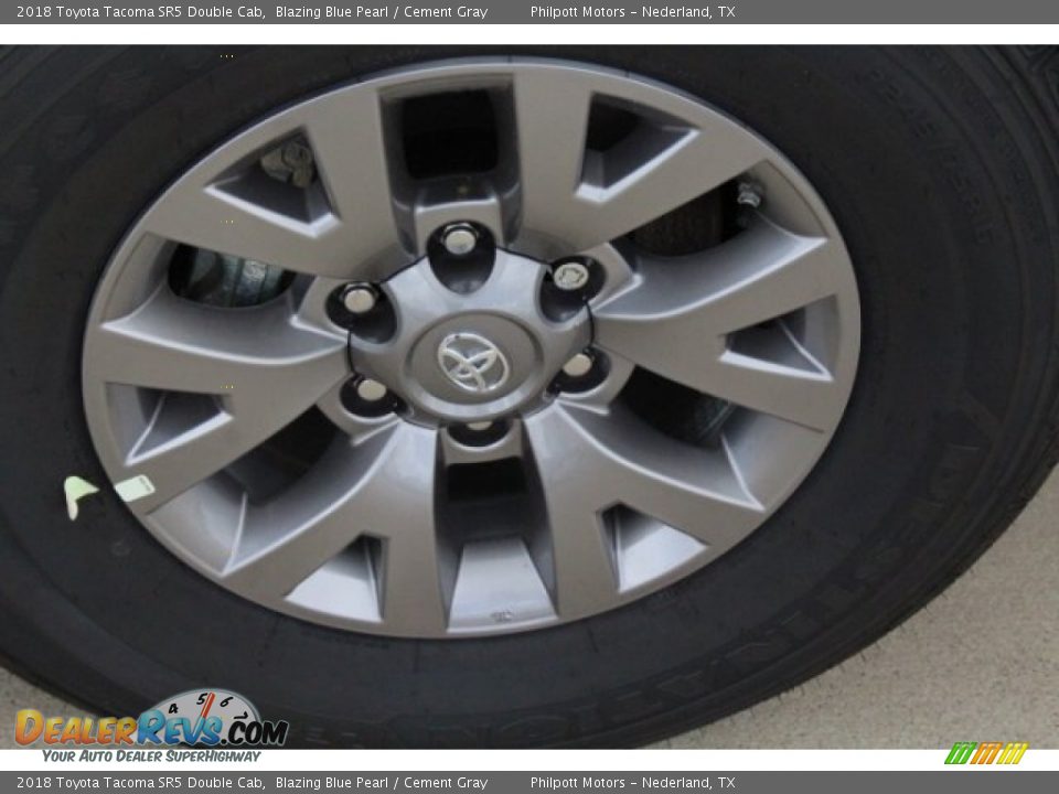 2018 Toyota Tacoma SR5 Double Cab Blazing Blue Pearl / Cement Gray Photo #10