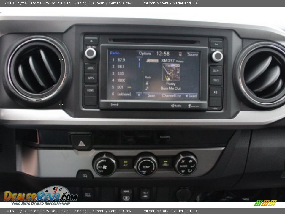 2018 Toyota Tacoma SR5 Double Cab Blazing Blue Pearl / Cement Gray Photo #16