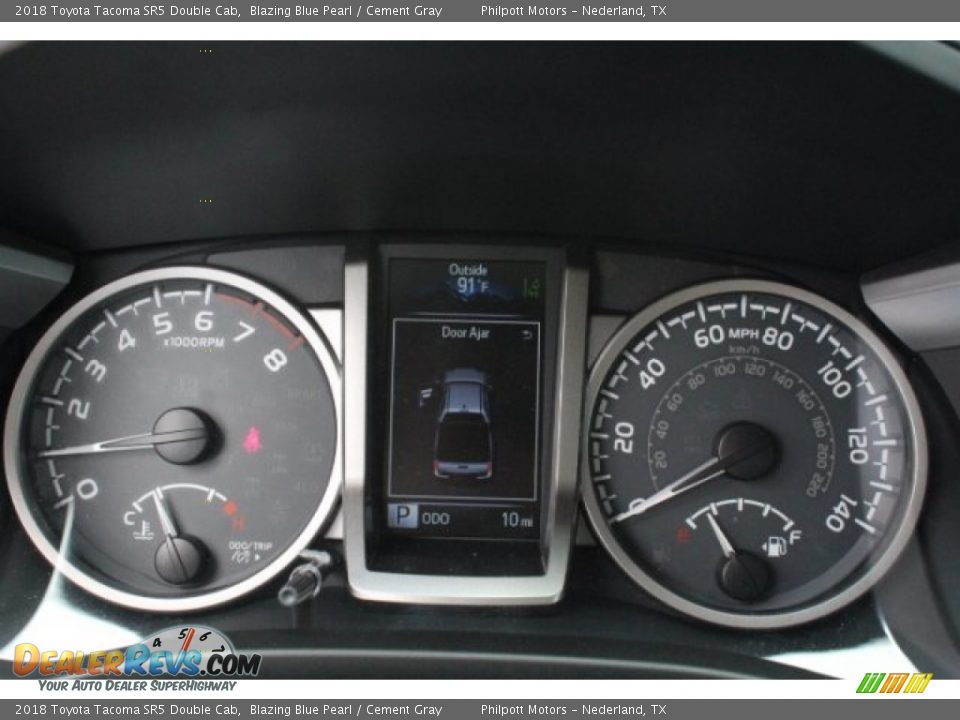 2018 Toyota Tacoma SR5 Double Cab Blazing Blue Pearl / Cement Gray Photo #20