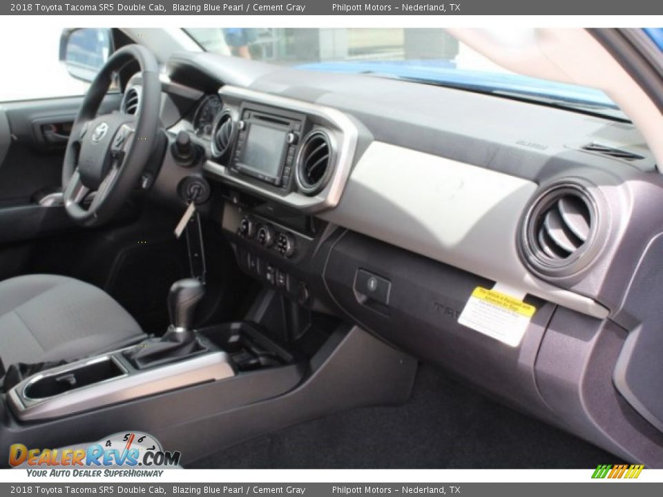 2018 Toyota Tacoma SR5 Double Cab Blazing Blue Pearl / Cement Gray Photo #29