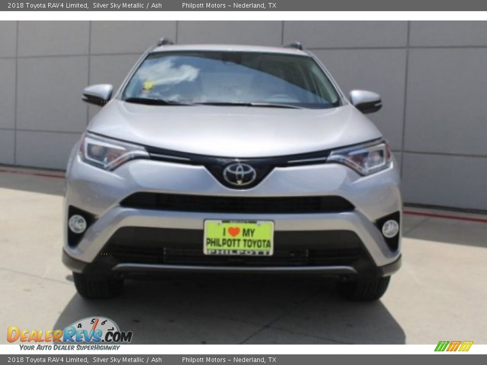 2018 Toyota RAV4 Limited Silver Sky Metallic / Ash Photo #2