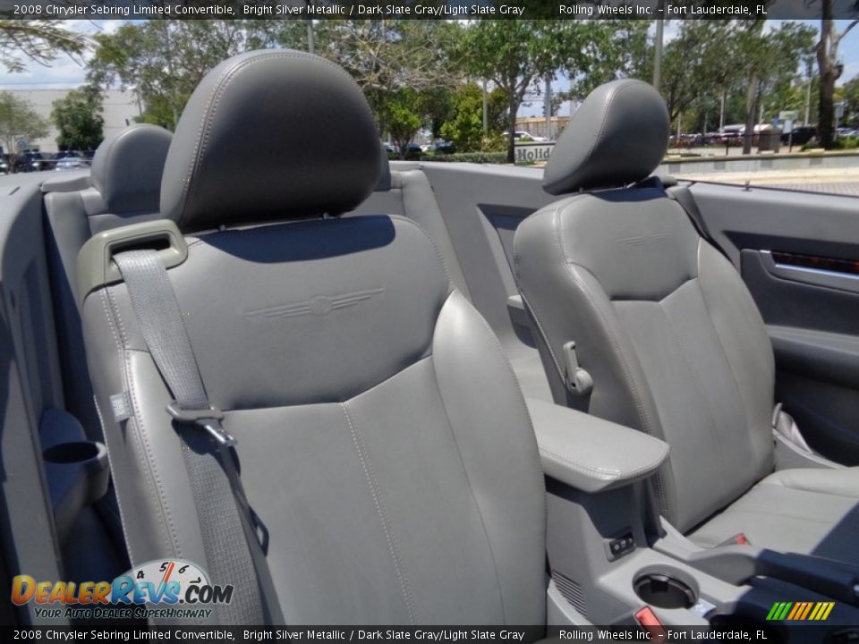 2008 Chrysler Sebring Limited Convertible Bright Silver Metallic / Dark Slate Gray/Light Slate Gray Photo #7