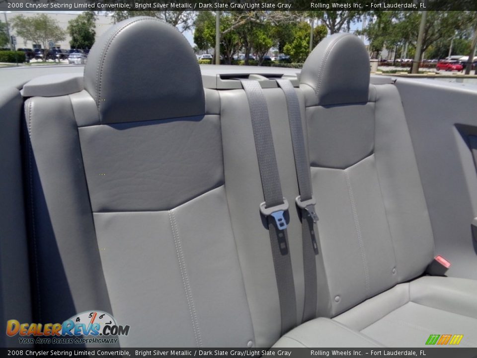 2008 Chrysler Sebring Limited Convertible Bright Silver Metallic / Dark Slate Gray/Light Slate Gray Photo #9