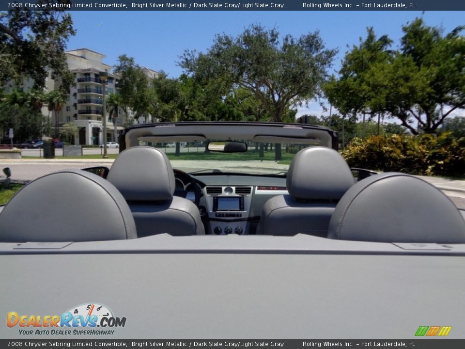 2008 Chrysler Sebring Limited Convertible Bright Silver Metallic / Dark Slate Gray/Light Slate Gray Photo #14