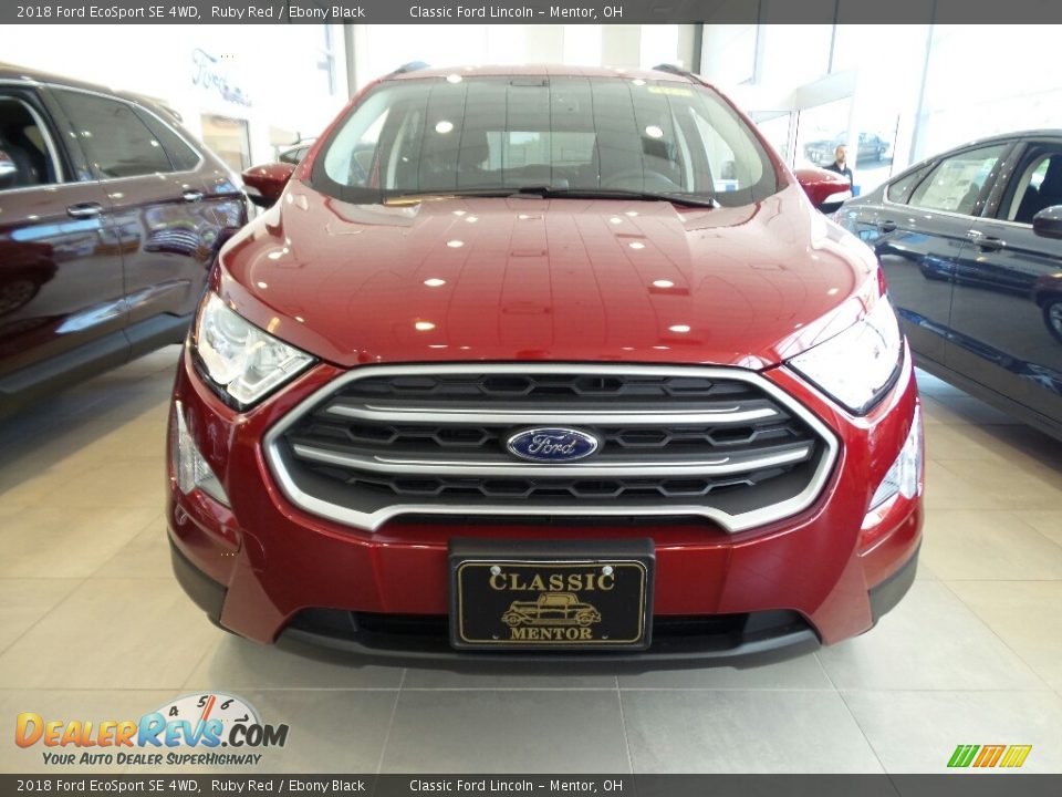 2018 Ford EcoSport SE 4WD Ruby Red / Ebony Black Photo #2