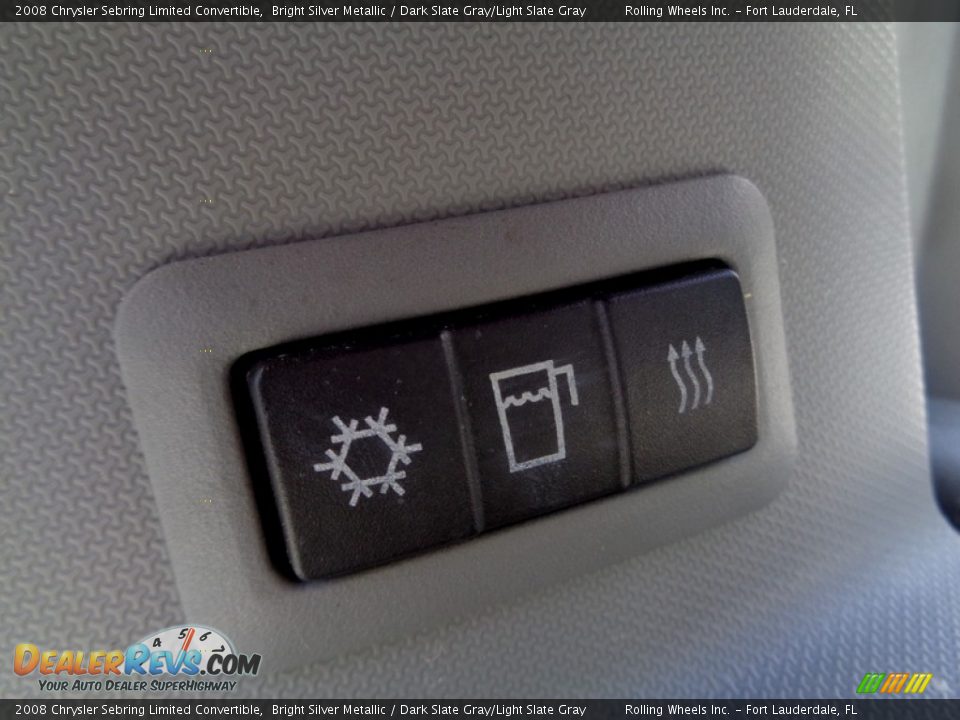 2008 Chrysler Sebring Limited Convertible Bright Silver Metallic / Dark Slate Gray/Light Slate Gray Photo #16