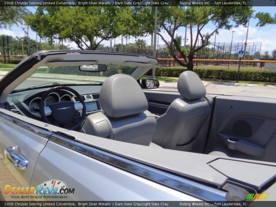 2008 Chrysler Sebring Limited Convertible Bright Silver Metallic / Dark Slate Gray/Light Slate Gray Photo #17