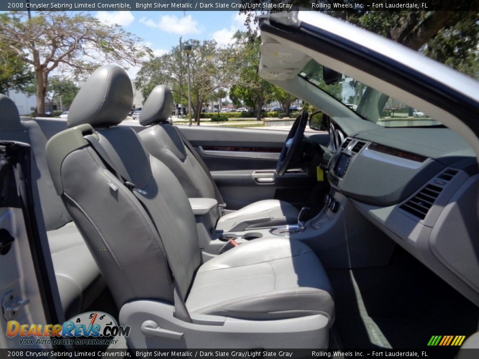 2008 Chrysler Sebring Limited Convertible Bright Silver Metallic / Dark Slate Gray/Light Slate Gray Photo #20