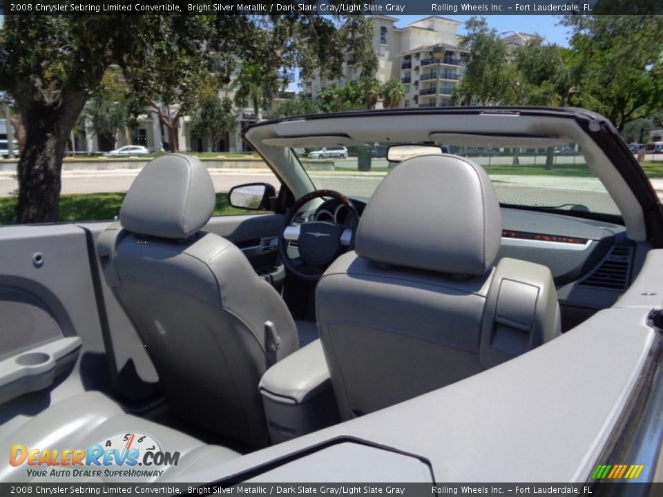 2008 Chrysler Sebring Limited Convertible Bright Silver Metallic / Dark Slate Gray/Light Slate Gray Photo #23