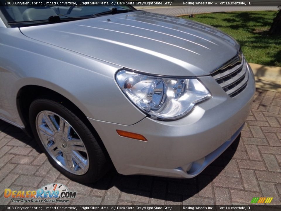 2008 Chrysler Sebring Limited Convertible Bright Silver Metallic / Dark Slate Gray/Light Slate Gray Photo #24