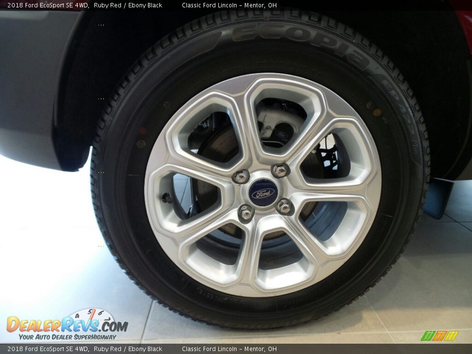 2018 Ford EcoSport SE 4WD Ruby Red / Ebony Black Photo #9