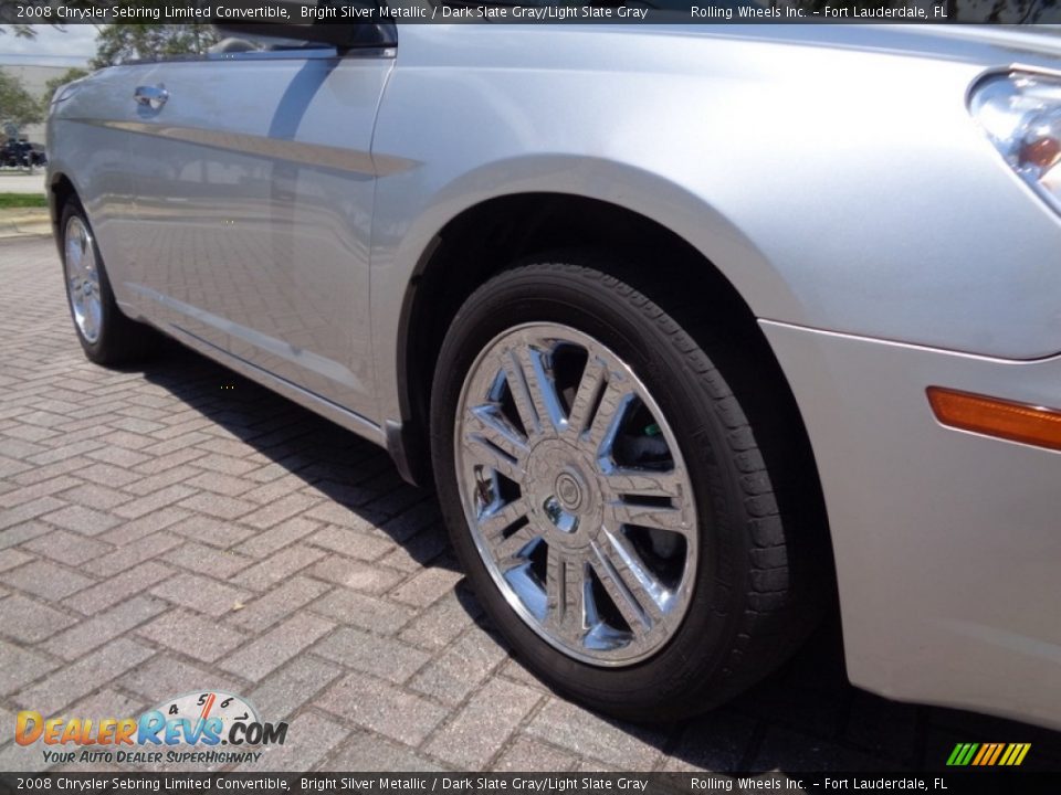 2008 Chrysler Sebring Limited Convertible Bright Silver Metallic / Dark Slate Gray/Light Slate Gray Photo #30