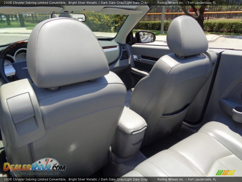 2008 Chrysler Sebring Limited Convertible Bright Silver Metallic / Dark Slate Gray/Light Slate Gray Photo #31