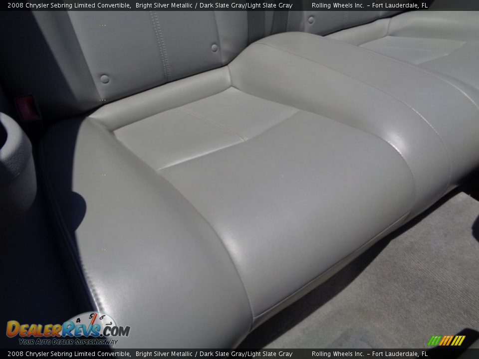 2008 Chrysler Sebring Limited Convertible Bright Silver Metallic / Dark Slate Gray/Light Slate Gray Photo #32