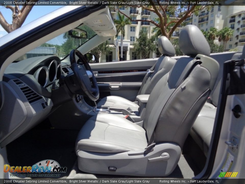 2008 Chrysler Sebring Limited Convertible Bright Silver Metallic / Dark Slate Gray/Light Slate Gray Photo #34