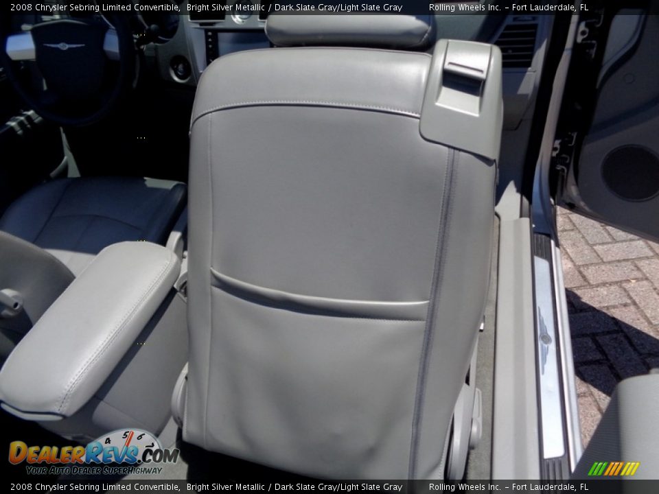 2008 Chrysler Sebring Limited Convertible Bright Silver Metallic / Dark Slate Gray/Light Slate Gray Photo #36