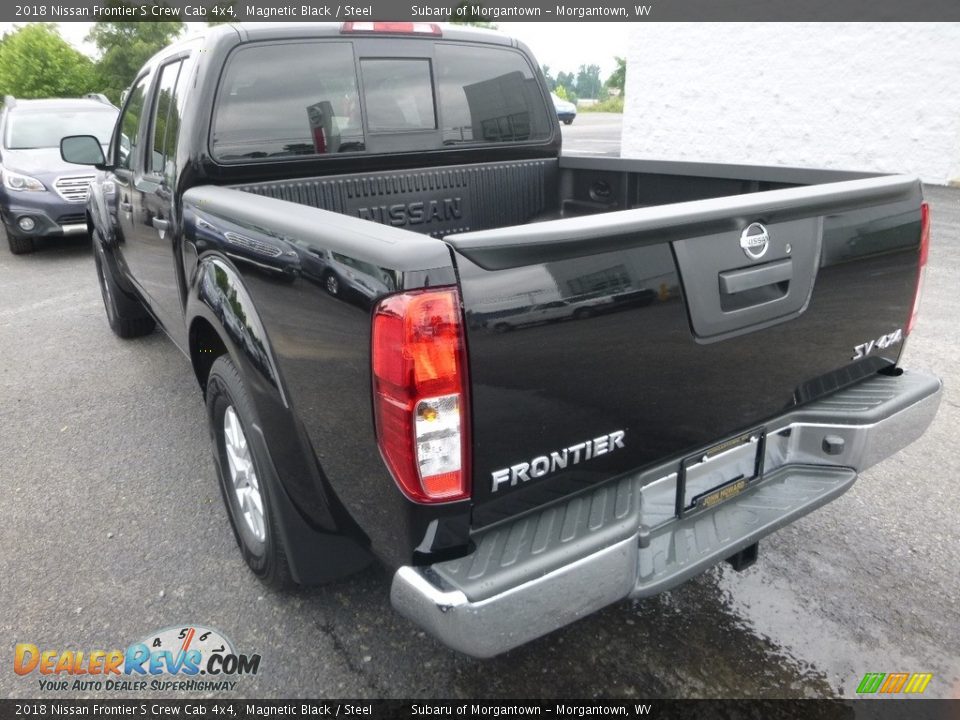 2018 Nissan Frontier S Crew Cab 4x4 Magnetic Black / Steel Photo #6