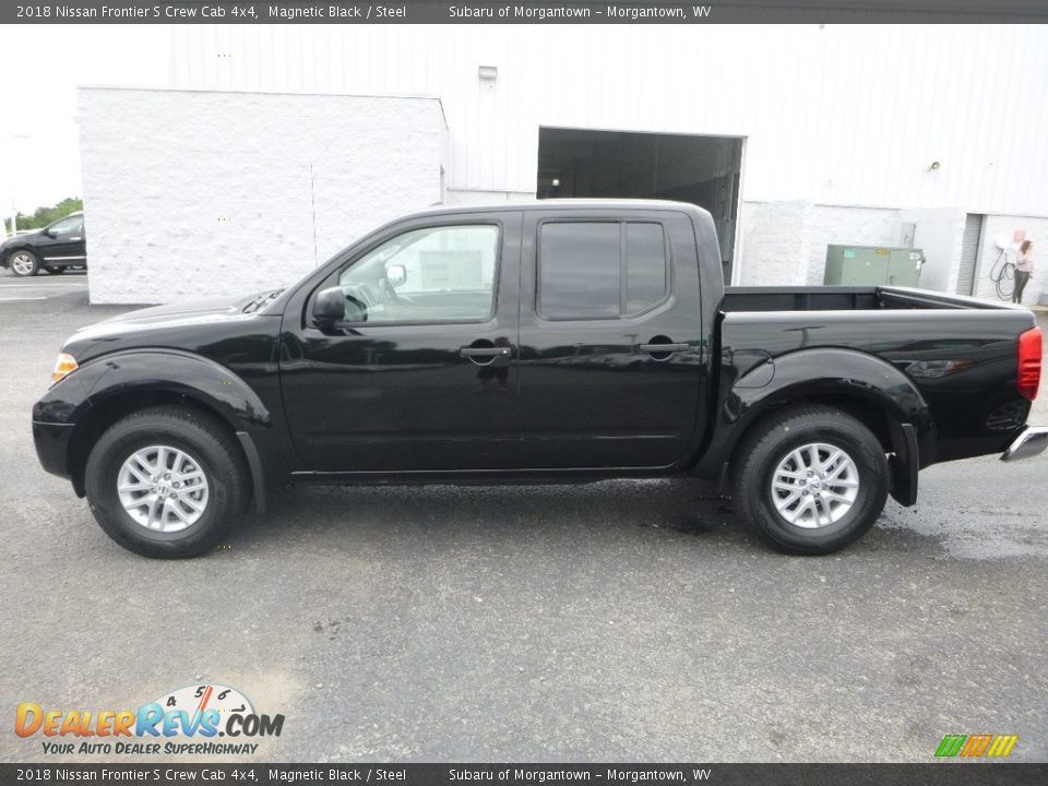 2018 Nissan Frontier S Crew Cab 4x4 Magnetic Black / Steel Photo #7