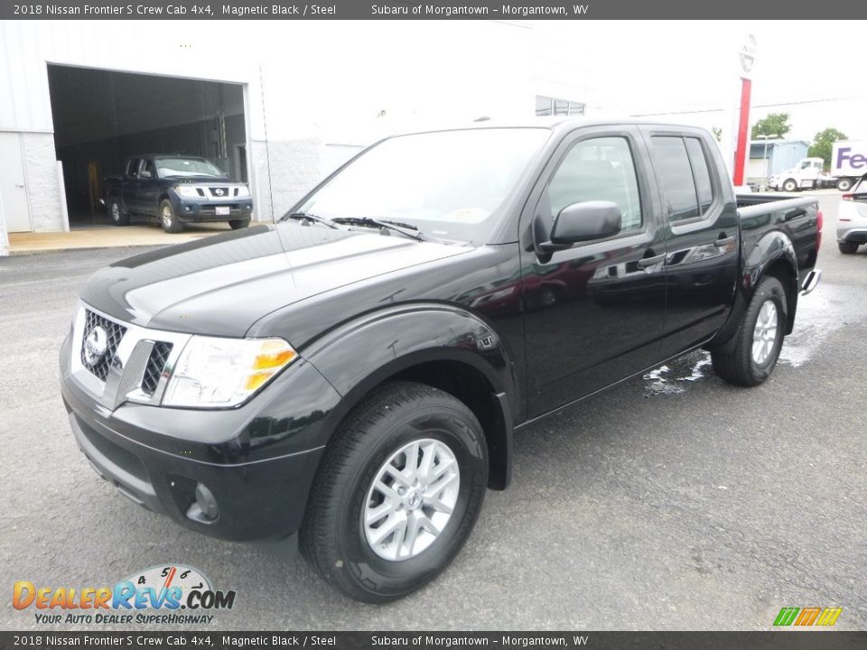2018 Nissan Frontier S Crew Cab 4x4 Magnetic Black / Steel Photo #8