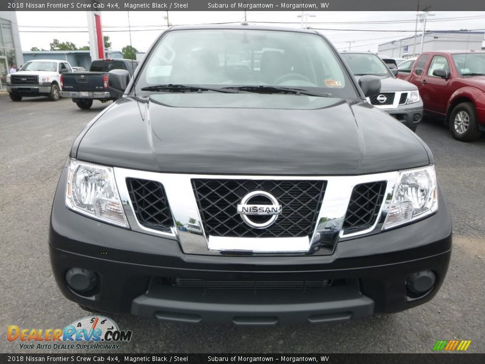 2018 Nissan Frontier S Crew Cab 4x4 Magnetic Black / Steel Photo #9
