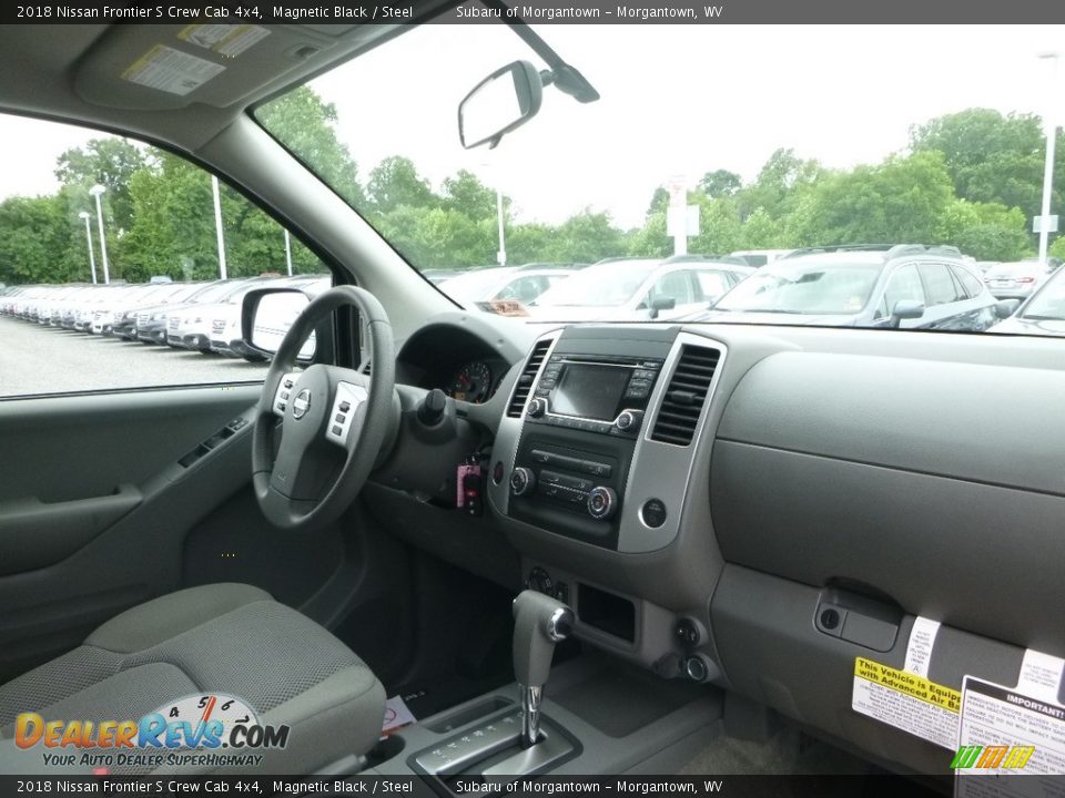 2018 Nissan Frontier S Crew Cab 4x4 Magnetic Black / Steel Photo #11