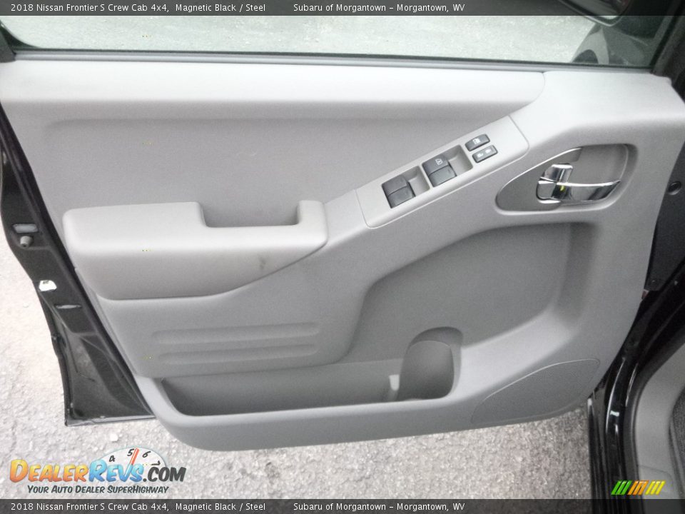 2018 Nissan Frontier S Crew Cab 4x4 Magnetic Black / Steel Photo #13