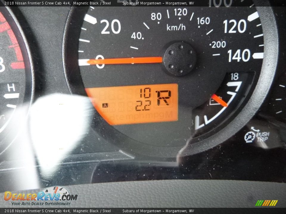 2018 Nissan Frontier S Crew Cab 4x4 Magnetic Black / Steel Photo #20
