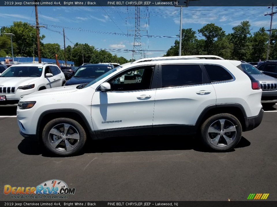 2019 Jeep Cherokee Limited 4x4 Bright White / Black Photo #3