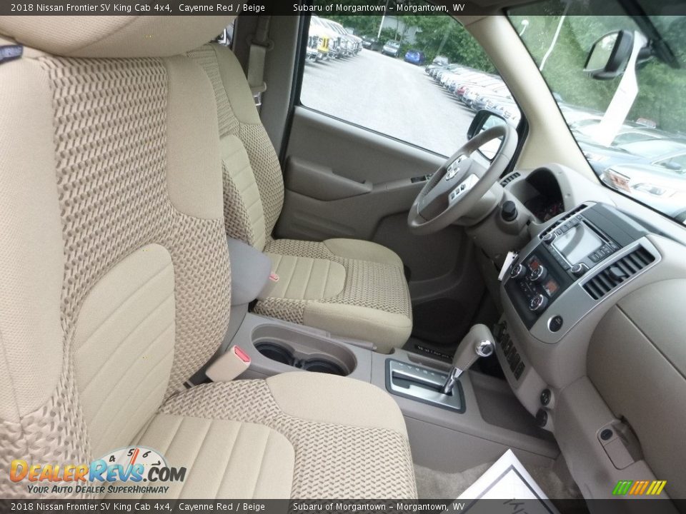 Beige Interior - 2018 Nissan Frontier SV King Cab 4x4 Photo #10