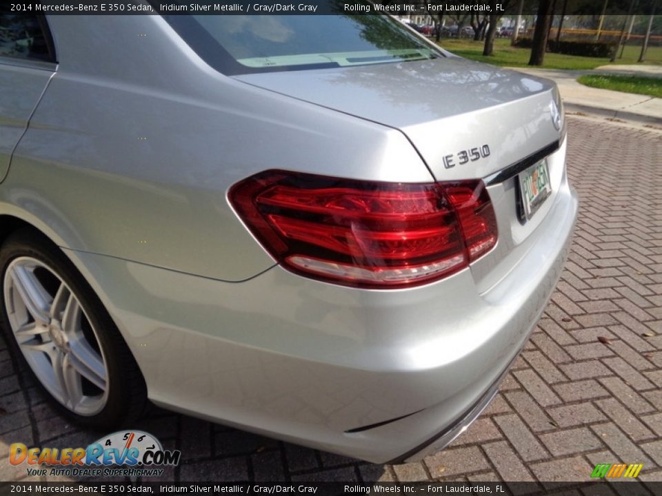 2014 Mercedes-Benz E 350 Sedan Iridium Silver Metallic / Gray/Dark Gray Photo #28