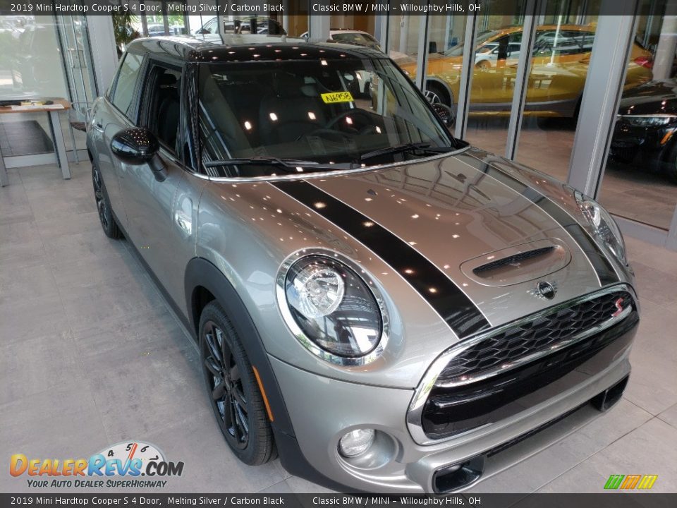 2019 Mini Hardtop Cooper S 4 Door Melting Silver / Carbon Black Photo #1