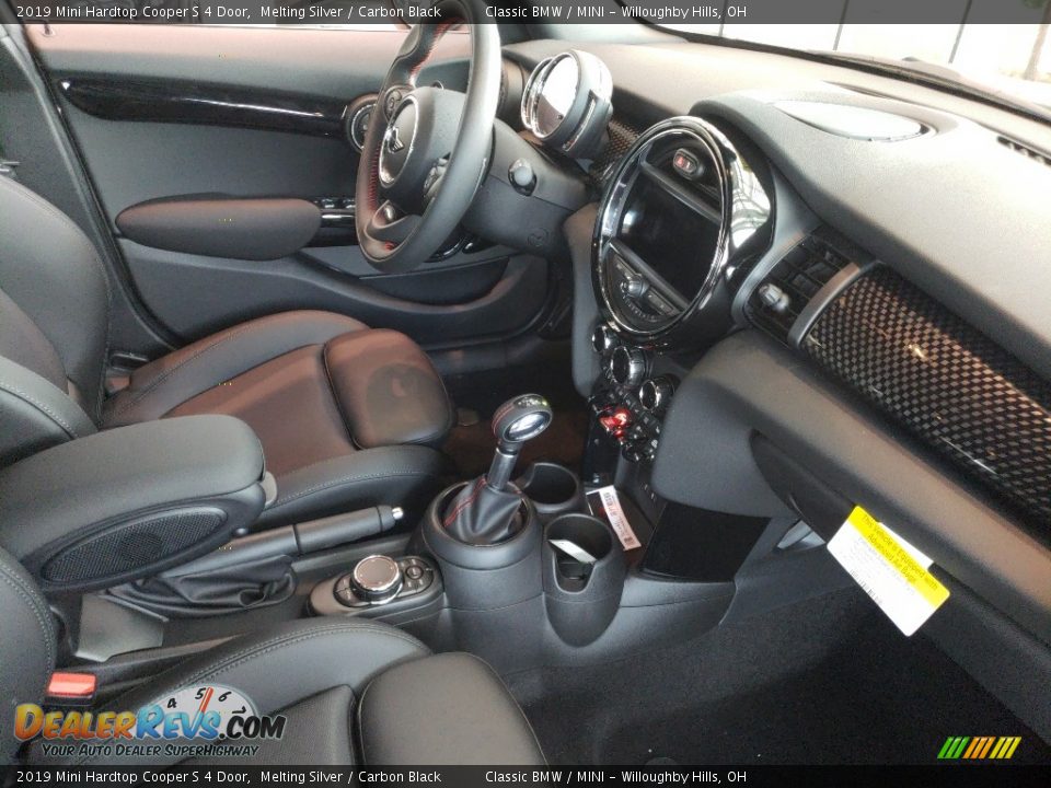 Carbon Black Interior - 2019 Mini Hardtop Cooper S 4 Door Photo #6