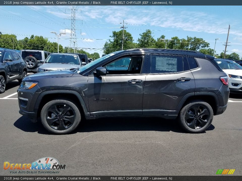2018 Jeep Compass Latitude 4x4 Granite Crystal Metallic / Black Photo #3
