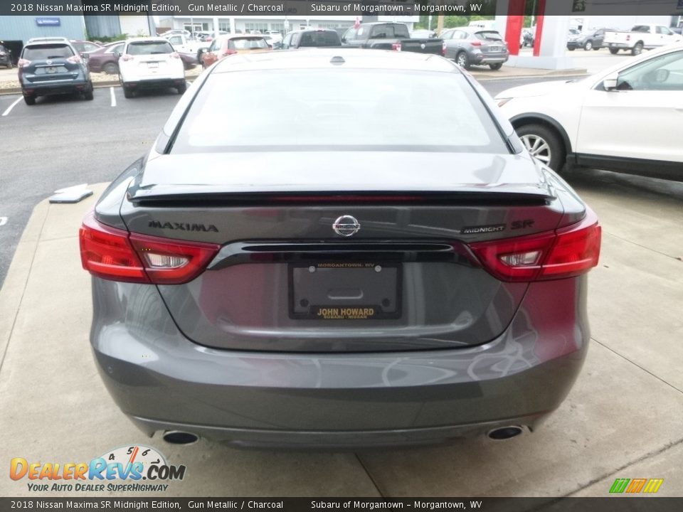 2018 Nissan Maxima SR Midnight Edition Gun Metallic / Charcoal Photo #4