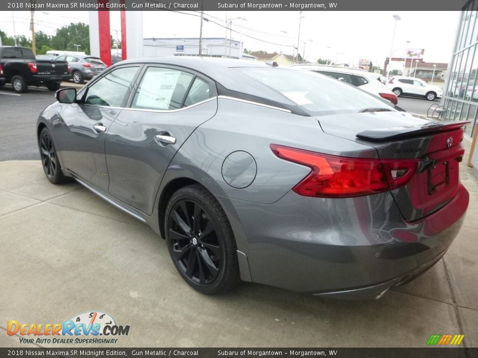 2018 Nissan Maxima SR Midnight Edition Gun Metallic / Charcoal Photo #5