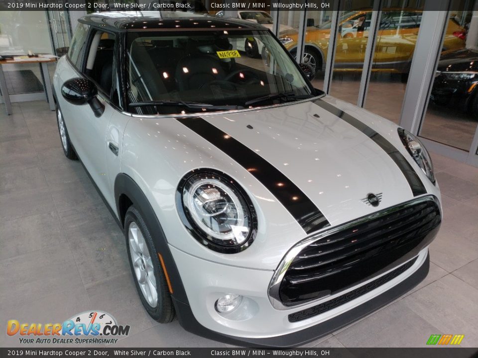 2019 Mini Hardtop Cooper 2 Door White Silver / Carbon Black Photo #1