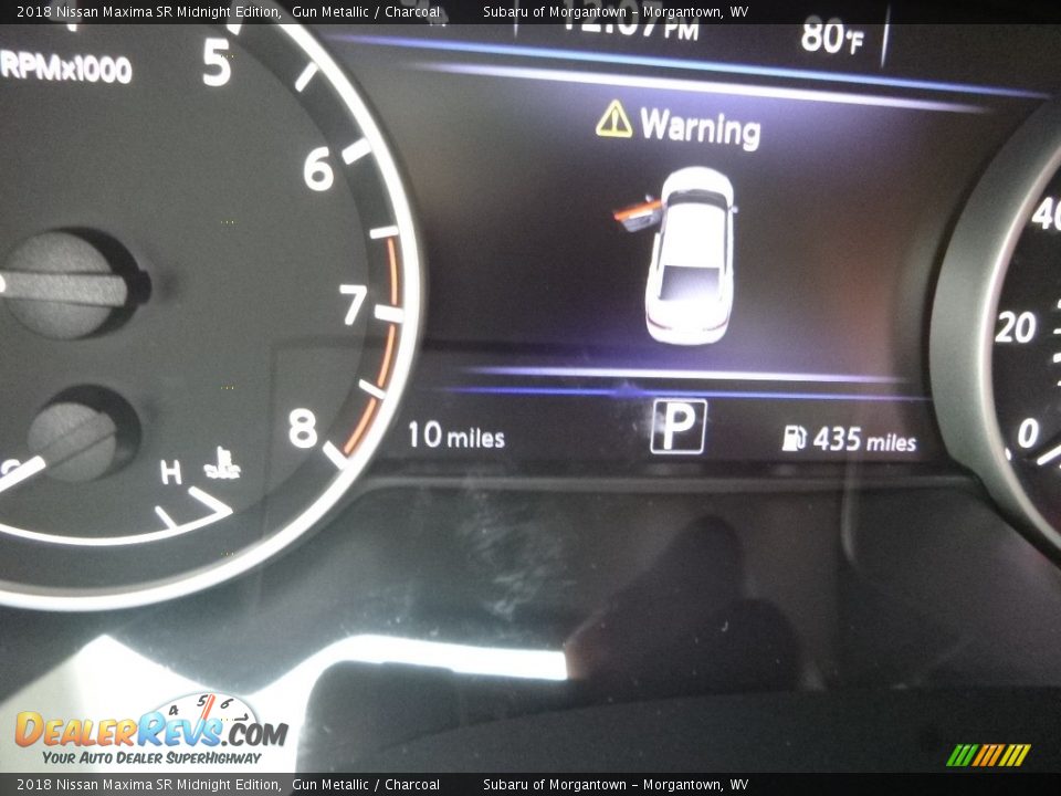 2018 Nissan Maxima SR Midnight Edition Gun Metallic / Charcoal Photo #20