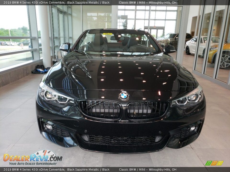 2019 BMW 4 Series 430i xDrive Convertible Black Sapphire Metallic / Black Photo #4