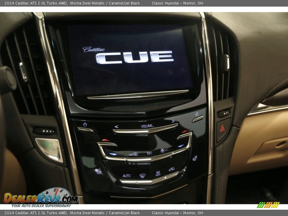 2014 Cadillac ATS 2.0L Turbo AWD Mocha Steel Metallic / Caramel/Jet Black Photo #12