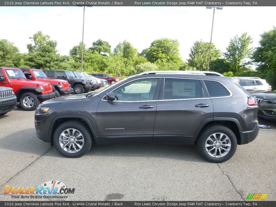 2019 Jeep Cherokee Latitude Plus 4x4 Granite Crystal Metallic / Black Photo #2