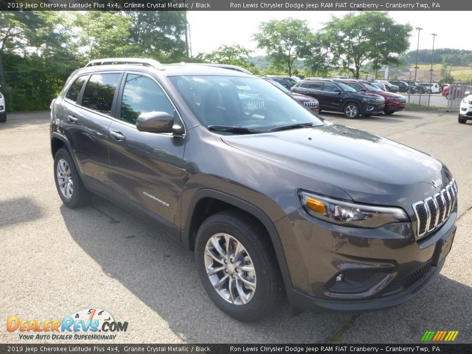 2019 Jeep Cherokee Latitude Plus 4x4 Granite Crystal Metallic / Black Photo #7