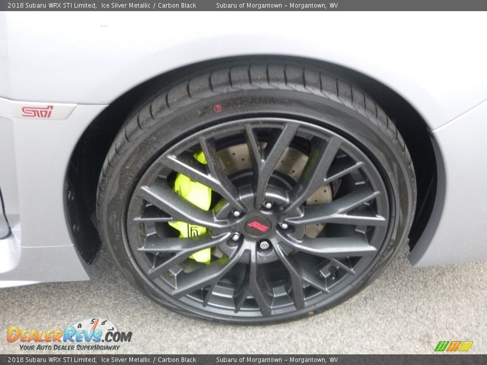 2018 Subaru WRX STI Limited Ice Silver Metallic / Carbon Black Photo #2