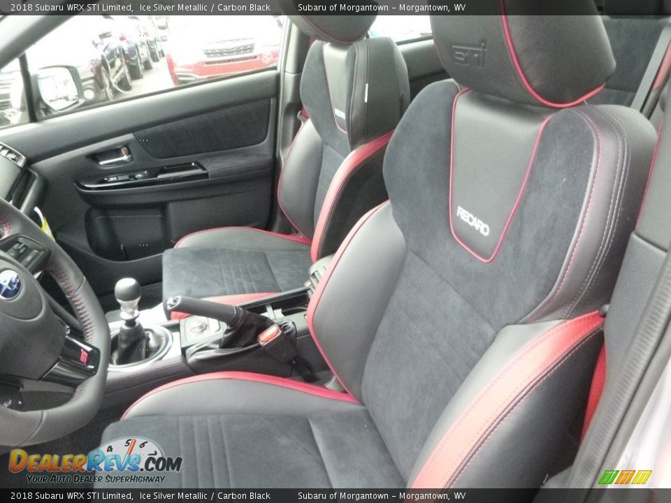 Carbon Black Interior - 2018 Subaru WRX STI Limited Photo #13