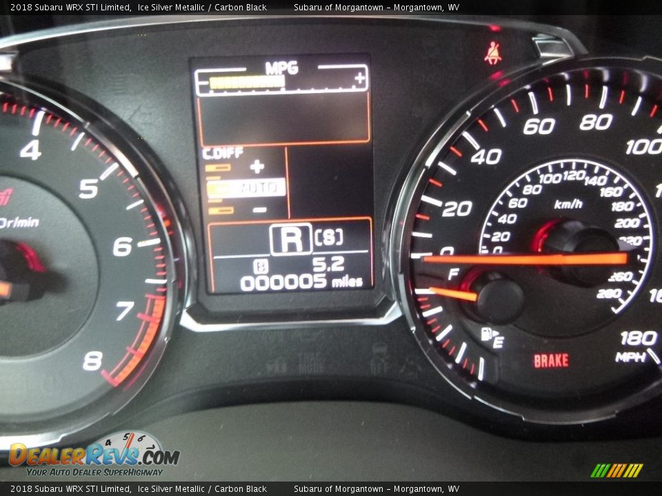 2018 Subaru WRX STI Limited Ice Silver Metallic / Carbon Black Photo #20