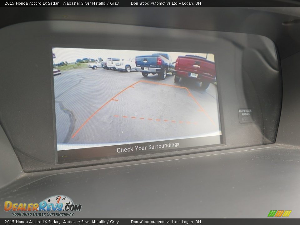 2015 Honda Accord LX Sedan Alabaster Silver Metallic / Gray Photo #3