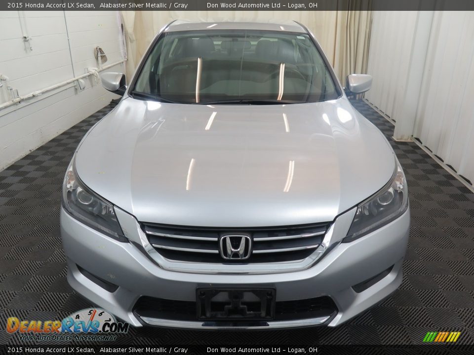 2015 Honda Accord LX Sedan Alabaster Silver Metallic / Gray Photo #6